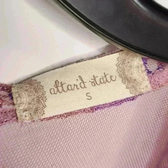 NWT Altar’d State Mariska Lilac Purple Candy Lace Maxi Dress Size Small - Picture 3 of 7